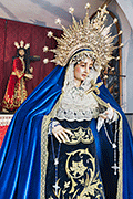 Besamanos de María Santísima de los Desconsuelos (Iglesia de San Telmo) (Chiclana de la Frontera - Cádiz). Viernes de Dolores, 11 de abril de 2014