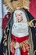 Besamanos de María Santísima del Mayor Dolor (Capilla del Santo Cristo) (Chiclana de la Frontera - Cádiz). Viernes de Dolores, 11 de abril de 2014