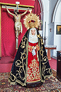 Besamanos de María Santísima del Mayor Dolor (Capilla del Santo Cristo) (Chiclana de la Frontera - Cádiz). Viernes de Dolores, 11 de abril de 2014