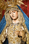 Besamanos de María Santísima del Dulce Nombre (Iglesia de San Antonio de Padua - Chiclana de la Frontera (Cádiz). 11 de septiembre de 2014