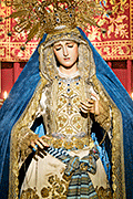 Besamanos de María Santísima del Dulce Nombre (Iglesia de San Antonio de Padua - Chiclana de la Frontera (Cádiz). 11 de septiembre de 2014