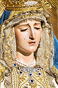 Besamanos de María Santísima del Dulce Nombre (Iglesia de San Antonio de Padua - Chiclana de la Frontera (Cádiz). 11 de septiembre de 2014