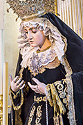 Besamanos de Nuestra Señora de los Dolores (Iglesia de San Juan Bautista - Chiclana de la Frontera (Cádiz) - 15 de septiembre de 2014