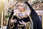 Besamanos de Nuestra Señora de los Dolores (Iglesia de San Juan Bautista - Chiclana de la Frontera (Cádiz) - 15 de septiembre de 2014