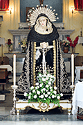 Besamanos de Nuestra Señora de los Dolores (Iglesia de San Juan Bautista - Chiclana de la Frontera (Cádiz) - 15 de septiembre de 2014