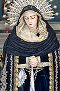Besamanos de Nuestra Señora de los Dolores (Iglesia de San Juan Bautista - Chiclana de la Frontera (Cádiz) - 15 de septiembre de 2014