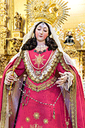 Besamanos de Nuestra Señora del Rosario, Patrona de Bornos (Iglesia de Santo Domingo de Guzmán - Bornos (Cádiz) - 6 de octubre de 2014