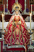 Besamanos de Nuestra Señora de Guadalupe (Iglesia de San Lucas - Jerez de la Frontera (Cádiz). 8 de septiembre de 2014