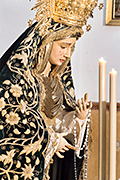 Besamanos extraordinario de María Santísima de la Esperanza con motivo del 75º Aniversario fundacional de la Hermandad (Iglesia de San Francisco - Jerez de la Frontera (Cádiz) - 18 de diciembre de 2014