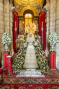Besamanos de Nuestra Señora de la Esperanza coronada, con motivo de los actos del Primer Aniversario de su Coronación Canónica (Ermita de la Yedra - Jerez de la Frontera (Cádiz) - 21 de septiembre de 2014