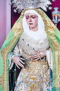 Besamanos extraordinario de María Santísima Madre de la Iglesia conmemorativo del X Aniversario de la erección canónica como Hermandad de penitencia (Santuario de María Auxiliadora - Jerez de la Frontera (Cádiz) - 8 de diciembre de 2014