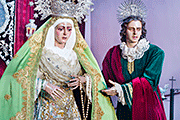 Besamanos extraordinario de María Santísima Madre de la Iglesia conmemorativo del X Aniversario de la erección canónica como Hermandad de penitencia (Santuario de María Auxiliadora - Jerez de la Frontera (Cádiz) - 8 de diciembre de 2014