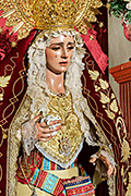 Besamanos de María Santísima Reina de los Ángeles, con motivo de su Bendición en su Festividad (Iglesia de San Enrique y Santa Teresa (Guadalcacín - Jerez de la Frontera - Cádiz). 3 de agosto de 2014
