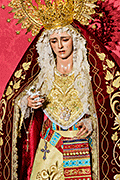 Besamanos de María Santísima Reina de los Ángeles, con motivo de su Bendición en su Festividad (Iglesia de San Enrique y Santa Teresa (Guadalcacín - Jerez de la Frontera - Cádiz). 3 de agosto de 2014