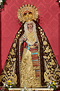 Besamanos de María Santísima Reina de los Ángeles, con motivo de su Bendición en su Festividad (Iglesia de San Enrique y Santa Teresa (Guadalcacín - Jerez de la Frontera - Cádiz). 3 de agosto de 2014