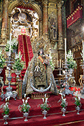 Besamanos de Nuestra Señora del Carmen Coronada (Basílica de Nuestra Señora del Carmen) (Jerez de la Frontera - Cádiz). 27 de abril de 2014