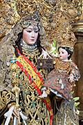 Besamanos de Nuestra Señora del Carmen Coronada (Basílica de Nuestra Señora del Carmen) (Jerez de la Frontera - Cádiz). 27 de abril de 2014