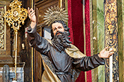 Exposición al Culto de San Elías, con motivo de su Festividad (Basílica Menor de Nuestra Señora del Carmen coronada) (Jerez de la Frontera - Cádiz). 20 de julio de 2014