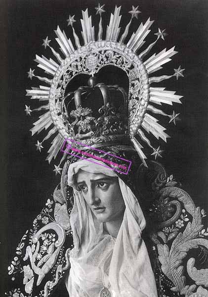 Expresivo rostro de Nuestra Señora del Traspaso