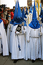 Nazareno portando el Libro de Reglas de la Hermandad de Cristo Rey en su Triunfal Entrada en Jerusalén