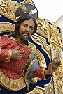 Detalle del Banderín del Colegio Sagrado Corazón - La Salle de la Hermandad de Cristo Rey en su Triunfal Entrada en Jerusalén