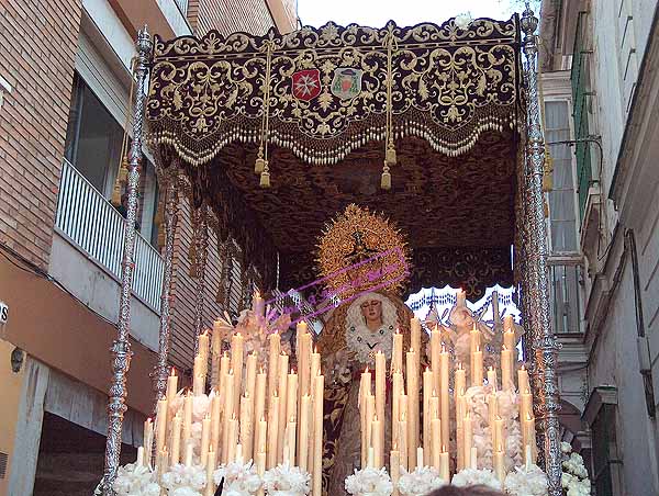 Paso de Palio de María Santísima de la Paz en su Mayor Aflicción