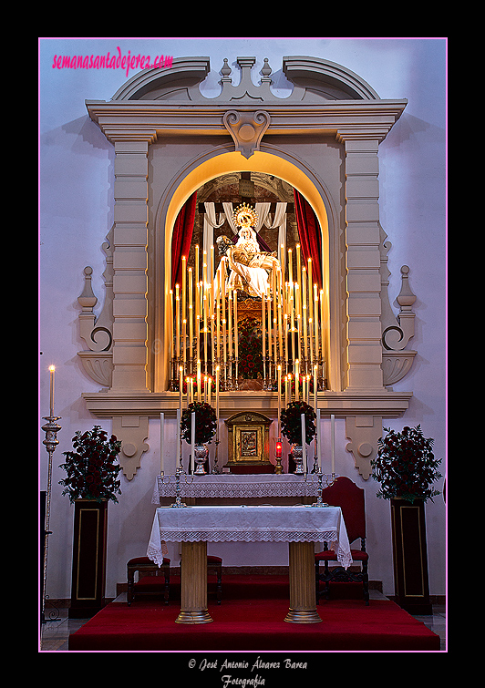 Altar de Cultos de la Hermandad de Nuestra Señora de las Angustias 2012