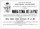 Convocatoria de Cultos del año 1956 de la Hermandad de la Cena (Fondo Documental Fernández Lira)