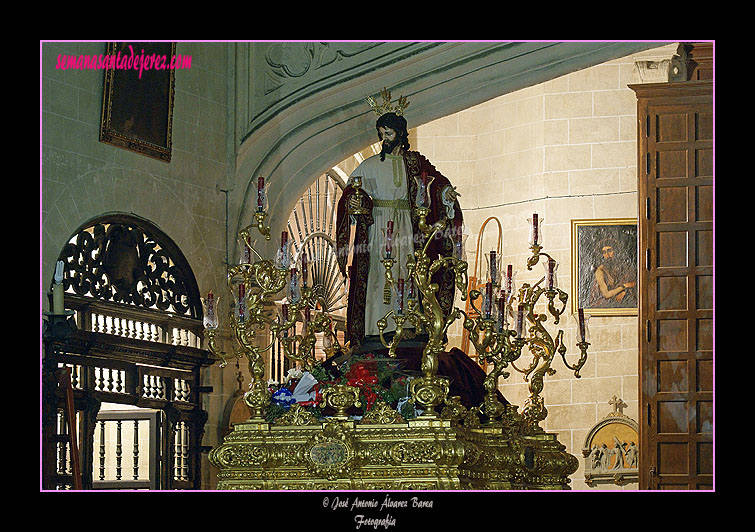 Señor de la Sagrada Cena en el paso del Santo Crucifijo de la Salud (año 2009)