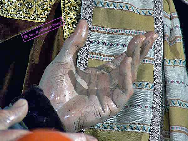 Mano izquierda de Santiago (Paso de Misterio de la Sagrada Cena)