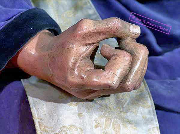 Mano derecha de Apóstol (Paso de Misterio de la Sagrada Cena)