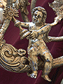 Angelitos con custodias entre las ramas de los candelabros de cola del Paso de Palio de María Santísima de la Candelaria