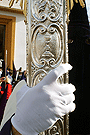 Detalle de la Cruz de Guía de la Hermandad de la Candelaria