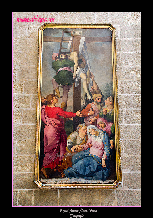 Descendimiento - Antonio de Lara - Escuela hispano-flamenca - Siglo XIX (Antesacristía - Santa Iglesia Catedral)