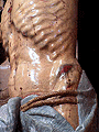Detalle de herida del Santísimo Cristo de la Viga