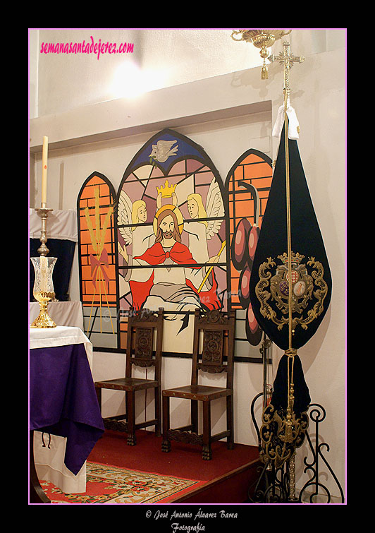 Detalle del interior de la Capilla de la Casa-Hermandad de Santa Marta