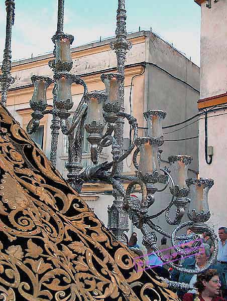 Candelabro de cola del Paso de Palio de María Santísima de los Dolores