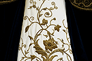 Detalle de los bordados de la saya de Nuestra Señora de la Amargura