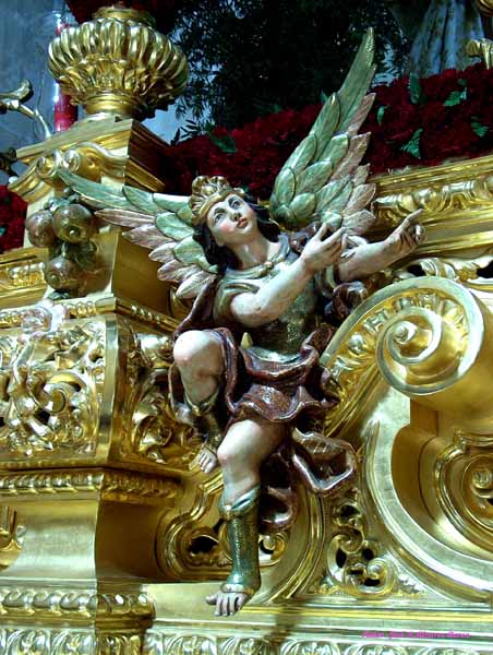 Arcángel de la canastilla del paso de Misterio de Nuestro Padre Jesús del Prendimiento