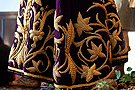Detalle de los bordados de la túnica de Nuestro Padre Jesús del Prendimiento