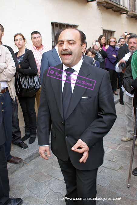 Jose Manuel Otero Vazquez, capataz del paso de palio de la Hermandad de la Vera-Cruz