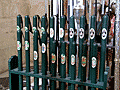 Palermos con escudos pintados al oleo de la Hermandad de la Vera-Cruz