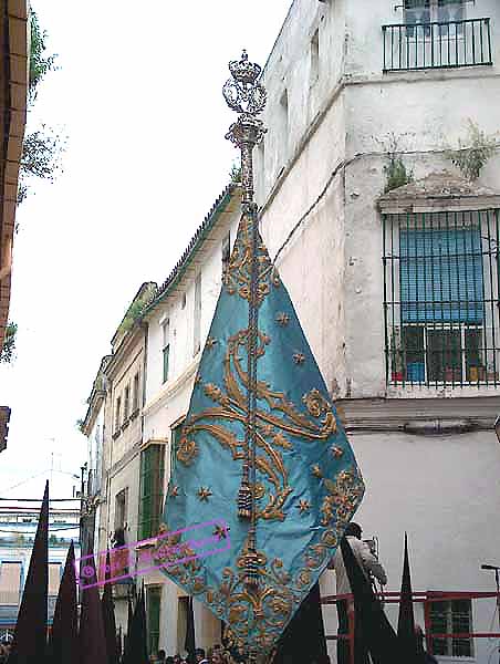 Bandera Concepcionista de la Hermandad de la Sagrada Lanzada