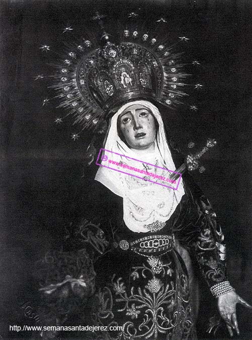Nuestra Señora del Mayor Dolor en una fotografía del año 1930 (Foto: Anónima)