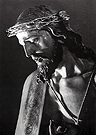 Anterior imagen del Señor del Ecce Homo. Llegó a Jerez a principios del siglo XX, junto al Pilatos y Soldado romano actuales. Fue sustituida en los años 40 (Foto: Eduardo Pereiras, año 1960)