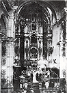 La iglesia de San Dionisio ofrecía este aspecto, barroco, antes de su restauración. año 1955 (Foto: Anónima)