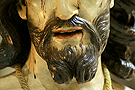 Detalle de la boca del Señor del Ecce Homo