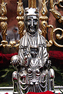 Imagen de la Virgen de Montserrat en el Paso de Misterio del Ecce Homo
