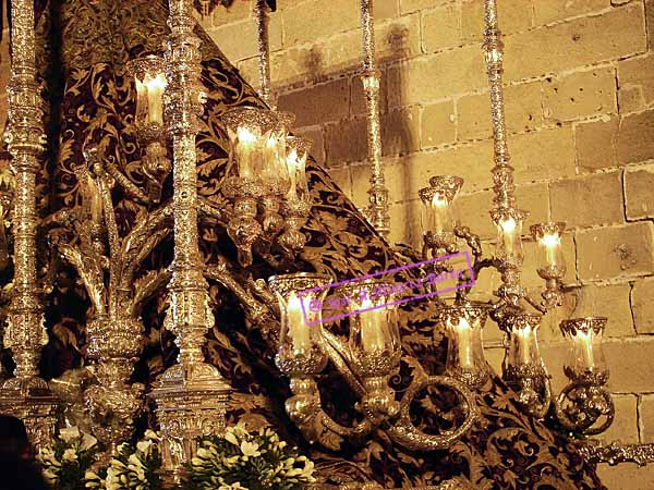 Candelabros de cola del Paso de Palio de María Santísima de la Encarnación