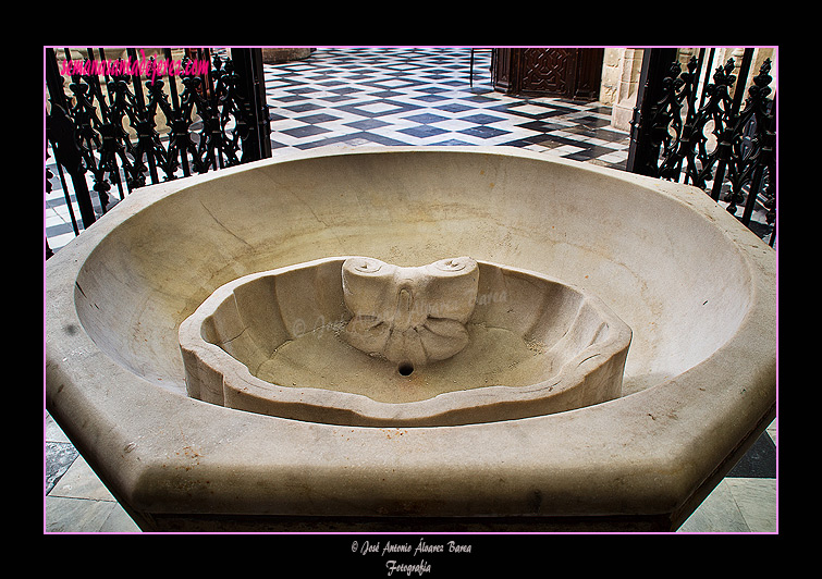 Detalle de la Pila Bautismal (Capilla Bautismal - Iglesia de San Miguel)